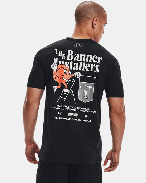 Men's UA Basketball Vintage T-Shirt, Black, pdpMainDesktop image number 0